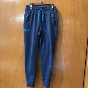 Boy’s Under Armour blue joggers. Size small.